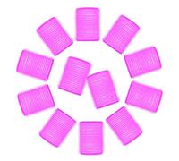 HAKIDZEL Rizador de Pelo de Plástico Autoadhesivo 45 MM 12 Unidades para Ondas Surferas Uso en Cabello Seco y Mojado Herramienta para Peinar Mujer y Niñas Color Aleatorio