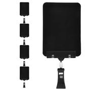 HAKIDZEL Set de 5 Soportes para Carteles Clip Giratorio y Pizarra Borrable, Color Negro, Ideales para Mercados y Exhibiciones de Productos Frescos