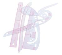 HAKIDZEL Set de 6 Piezas de Calibres y Reglas para Corte de Ropa, Material PET con Escala Precisa, Herramienta Multifuncional para Patronaje y Costura, Ideal para Estudiantes y