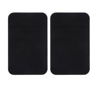 HAKIDZEL Soporte Adhesivo para Tarjetas para Smartphones, Funda Pegatina Elástica Negra 2 Unidades, Bolsillo Portátil para Tarjetas de Crédito y Documentos, Organizador Práctico para Móvil