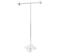 HAKIDZEL Soporte de Fondo Pequeño de Forma T Ajustable para Fotografía Soporte para Telón de Fondo Portátil para Fotos de Joyas Cosméticos y Productos Estructura Duradera y Diseño Compacto