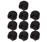 HAKIDZEL Soporte para Dedos de Clarinete 10 Piezas de Goma Negra, Funda Transpirable y Cómoda para Protección y Alivio del Pulgar en Instrumentos de Viento