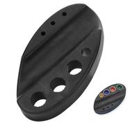 HAKIDZEL Soporte para Taza de Pigmento para Tatuajes Soporte de Silicona Negro Ovalado 7 Agujeros Organizador de Suministros para Tatuajes Profesional y Uso Doméstico 1 Pieza