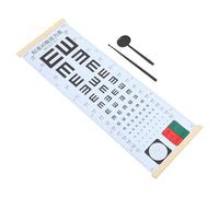 HAKIDZEL Tabla Optométrica para Pruebas Visuales en Casa Material Pvc/pp, Fácil de Usar y Profesional, Incluye Oclusor Ocular y Puntero Manual para Adultos