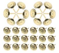 HAKIDZEL Tachuelas de Tapicería Vintage Oro 300 Piezas, Clavos Decorativos para Muebles, Chinchetas para Sofás y Puertas, Uñas para Tapicería y Decoración de Hogar