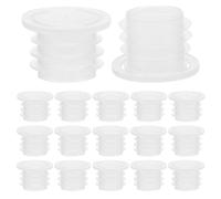 HAKIDZEL Tapones de Botella de Plástico Blanco Tapas Reutilizables de PE 100 Diseño y Acabado Pulido para Botellas de Agua y Jugo, para Uso Doméstico