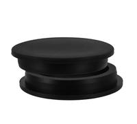 HAKIDZEL Tapones de Silicona para Tubos 4 Pulgadas Diámetro Interior, Resistentes al Calor, Impermeables y Flexibles, Juego de 2 Unidades Negro, Sellado Seguro para Laboratorio y