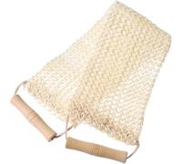 HAKIDZEL Toalla Exfoliante Espalda de Cáñamo Sisal Cuerda de Tracción Doble, Herramienta Corporal para Ducha, Paño de Lavado para Baño, Depurador Exfoliante para Piel, Color Verde