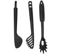 HAKIDZEL Utensilios de Cocina para Nylon Superficie Lisa de Negro Espaguetis y Diseño Simple Fáciles de Manejar para Servir Pasta Hogar
