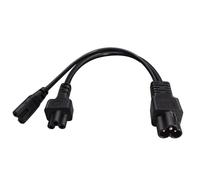 Hakimme Cable adaptador de corriente macho a hembra, textura de metal | Cable de alimentación, electrónica múltiple, textura adecuada para oficinas en casa, conexión de cable macho a hembra