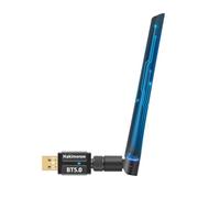 Hakimonoe - Adaptador Bluetooth 5.4 de largo alcance para PC, adaptador USB inalámbrico con antena de 5dBi para computadora portátil, computadora, Windows 11 10 8.1 7, auriculares Bluetooth Plug n