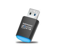 Hakimonoe Adaptador USB WiFi para PC de escritorio, último Wi-Fi 6 AX900 de doble banda 600 Mbps en 5G/286Mbps en 2.4G Dongle de red inalámbrica para Windows 11 10 7, Plug n Play con controlador
