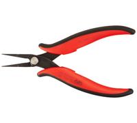 Hakko CHP PN-2005 Long-Nose Pliers, Pointed Nose, Flat Outside Edge, Serrated Jaws, 32mm Jaw Length, 1.2mm Nose Width, 3mm Thick Steel