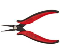 Hakko CHP PN-2006 - Alicates de punta larga, pico puntiagudo, borde exterior plano, mandíbulas lisas, longitud de la mandíbula 32 mm, ancho de la nariz 1,2 mm, acero grueso de 3 mm