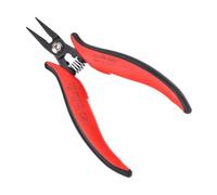 Hakko CHP PN-5004 Heavy Duty Short-Nose Pliers, Flat Outside Edge, Smooth Jaws, 19 mm Jaw Length, 5 mm Nose Width, 3 mm Thick Steel by Hakko