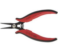 Hakko CHP pn-5025 largo alicates de puntas redondeadas, suave mandíbulas, 23 mm Longitud de la mandíbula, punta de 2 mm de diámetro, 5 mm de grosor acero