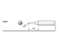 HAKKO Punta de Soldar Cónica T18-I, 0.2mm para Estación FX-888