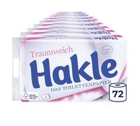 Hakle Dreamsoft 72 rollos de papel higiénico de 4 capas