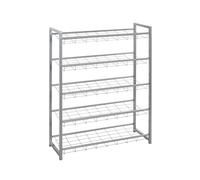 HAKU Banco para Zapatos Aluminio, Metal, Metal - Dim.: AN 80 cm x AL 106 cm x P 30 cm, Estilo: Moderno