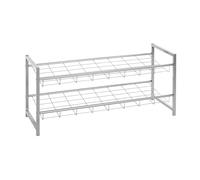 HAKU Banco para Zapatos Aluminio, Metal, Metal - Dim.: AN 80 cm x AL 38 cm x P 30 cm, Estilo: Moderno
