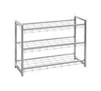 HAKU Banco para Zapatos Aluminio, Metal, Metal - Dim.: AN 80 cm x AL 60 cm x P 30 cm, Estilo: Moderno