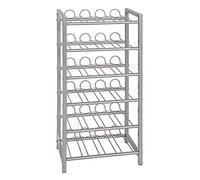 HAKU Möbel Botellero aluminio, metal, metal - Dim.: AN 34 cm x AL 72 cm x P 22 cm, Estilo: Moderno