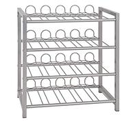 HAKU Möbel Botellero aluminio, metal, metal - Dim.: AN 54 cm x AL 60 cm x P 31 cm, Estilo: Moderno