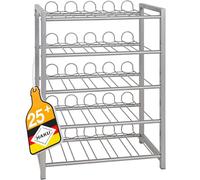 HAKU Möbel Botellero aluminio, metal, metal - Dim.: AN 54 cm x AL 76 cm x P 31 cm, Estilo: Moderno