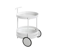 HAKU Carro de Servicio Blanco, Blanco, Metal, Metal - Dim.: AL 62 cm x Ø 42 cm, Estilo: Moderno