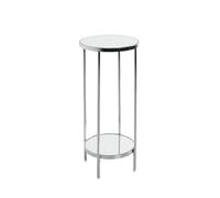 HAKU Columna de flores cromo, Metal, Espejo 5 mm - Dim.: AL 66 x Ø 28 cm, Estilo: Art Déco