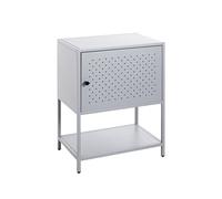 HAKU Consola gris, metal, metal - Dim.: AN 45 cm x AL 60 cm x P 30 cm, Estilo: Moderno