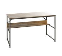 HAKU Escritorio roble, negro, Metal, aglomerado - Dim.: AN 120 cm x AL 74 cm x P 60 cm, Estilo: Moderno