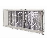 HAKU Estante de Pared Motivo, Vintage, MDF - Dim.: AN 76 cm x AL 30 cm x P 12 cm, Estilo: Industrial