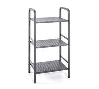 HAKU Estante gris, metal, metal - Dim.: AN 40 cm x AL 81 cm x P 28 cm, Estilo: Moderno