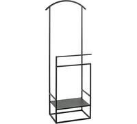 HAKU Möbel aparcacoches negro, metal, metal - Dim.: AN 47 cm x AL 128 cm x P 26 cm, Estilo: Moderno