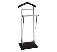 HAKU Möbel aparcacoches cromo, negro, MDF, metal - Dim.: AN 45 cm x AL 110 cm x P 30 cm, Estilo: Moderno