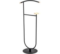 HAKU Möbel aparcacoches haya, negro, Madera maciza, metal - Dim.: AN 45 cm x AL 115 cm x P 34 cm, Estilo: Moderno