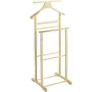 HAKU galán de noche, perchero mudo, natural, madera maciza - Medidas: Ancho 47 x Alto 102 x Profundidad 36 cm, Estilo: Tradicional