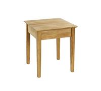 HAKU Mesa Auxiliar de Madera Maciza de Roble, Mesa de salón, Mesa de sofá - Dimensiones: An 45 x Al 52 x Pr 45 cm Estilo: Tradicional