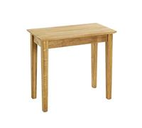 HAKU Mesa Auxiliar de Madera Maciza de Roble, Mesa de salón, Mesa de sofá - Dimensiones: An 56 x Al 52 x Pr 30 cm Estilo: Tradicional