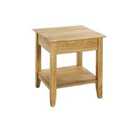 HAKU Mesa Auxiliar de Roble Macizo, Mesa de salón, Mesa de sofá - Dimensiones: An 45 x Al 52 x Pr 45 cm Estilo: Tradicional
