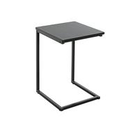 HAKU Mesa Auxiliar Negro, MDF, Metal - Dim.: AN 33 x AL 60 x P 35 cm, Estilo: Moderno