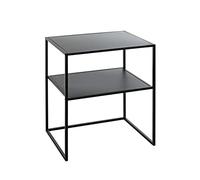HAKU Möbel Mesa auxiliar negro, metal, metal - Dim.: AN 50 cm x AL 60 cm x P 40 cm, Estilo: Moderno
