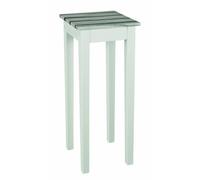HAKU Mesita Auxiliar Blanca «Maritimo», Pino MDF, Mesa de Centro Blanca, Mesa de sofá - Dimensiones: An 30 x Al 76 x Pr 30 cm. Estilo: Mobiliario costero