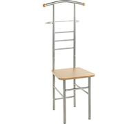 HAKU Möbel aparcacoches Aluminio, Haya, MDF, Metal - Dim.: AN 46 cm x AL 119 cm x P 50 cm, Estilo: Moderno