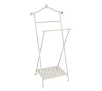 HAKU Möbel aparcacoches blanco encalado, metal, metal - Dim.: AN 46 cm x AL 98 cm x P 35 cm, Estilo: Bohemio
