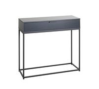 HAKU Möbel Consola para Muebles, Antracita, Negra, Metal, Madera aglomerada, Dimensiones 80 x 77 x 28 cm, Ancho x Alto x Profundidad, Estilo Moderno