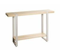 HAKU Möbel Consola, Roble, Gris, Metal, Tablero de partículas. Medidas: A 120 x A 82 x P 30 cm, Estilo: Moderno