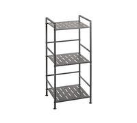 HAKU Möbel Estante Antracita, Metal, Metal - Dim.: AN 33 x AL 74 x P 28 cm, Estilo: Moderno