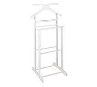 HAKU Möbel aparcacoches blanco, blanco, Madera maciza - Dim.: AN 47 cm x AL 102 cm x P 36 cm, Estilo: Tradicional